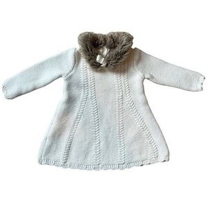 Tahari Faux Fur Collar